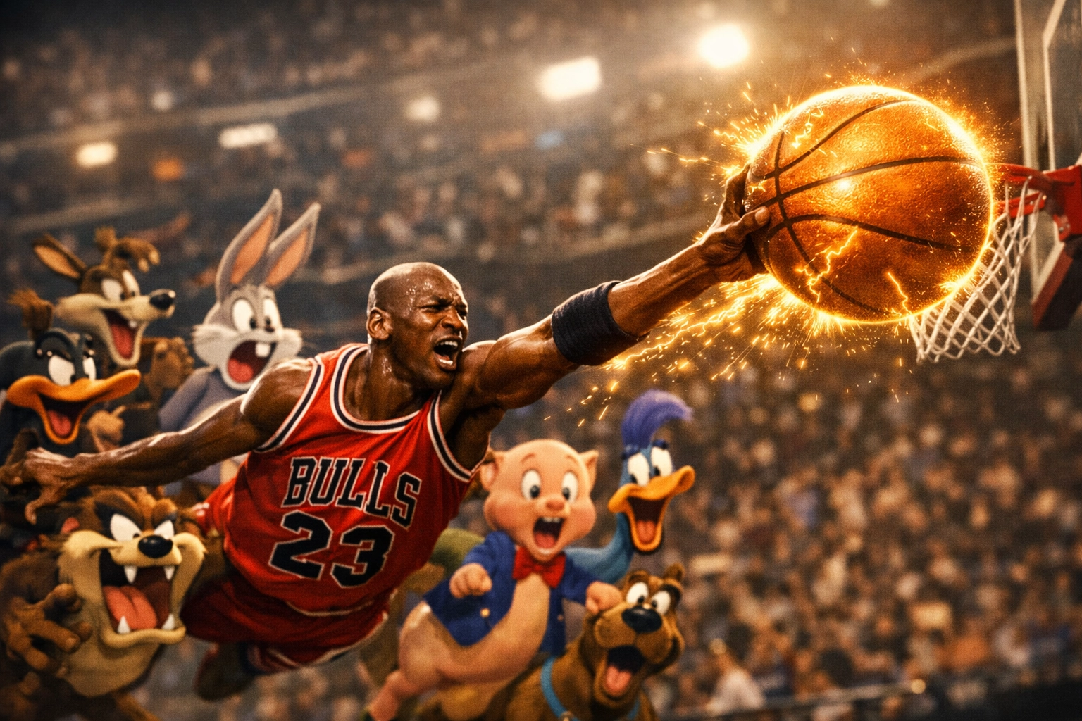 Michael Jordan Space Jam Stretch Dunk